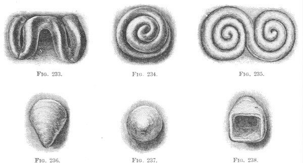 Examples of relief ornaments. Fig.s 233, 234, 235, 236, 237, 238