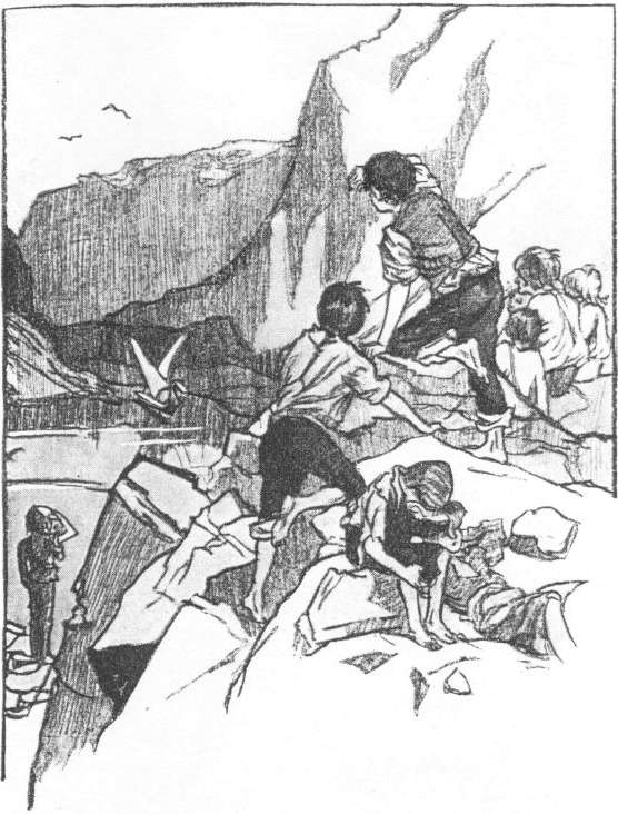 THE APPROACH OF THE SWANLIKE BOAT