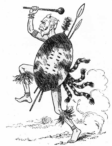 ON THE WARPATH AGAINST THE CHARTERED COMPANY.