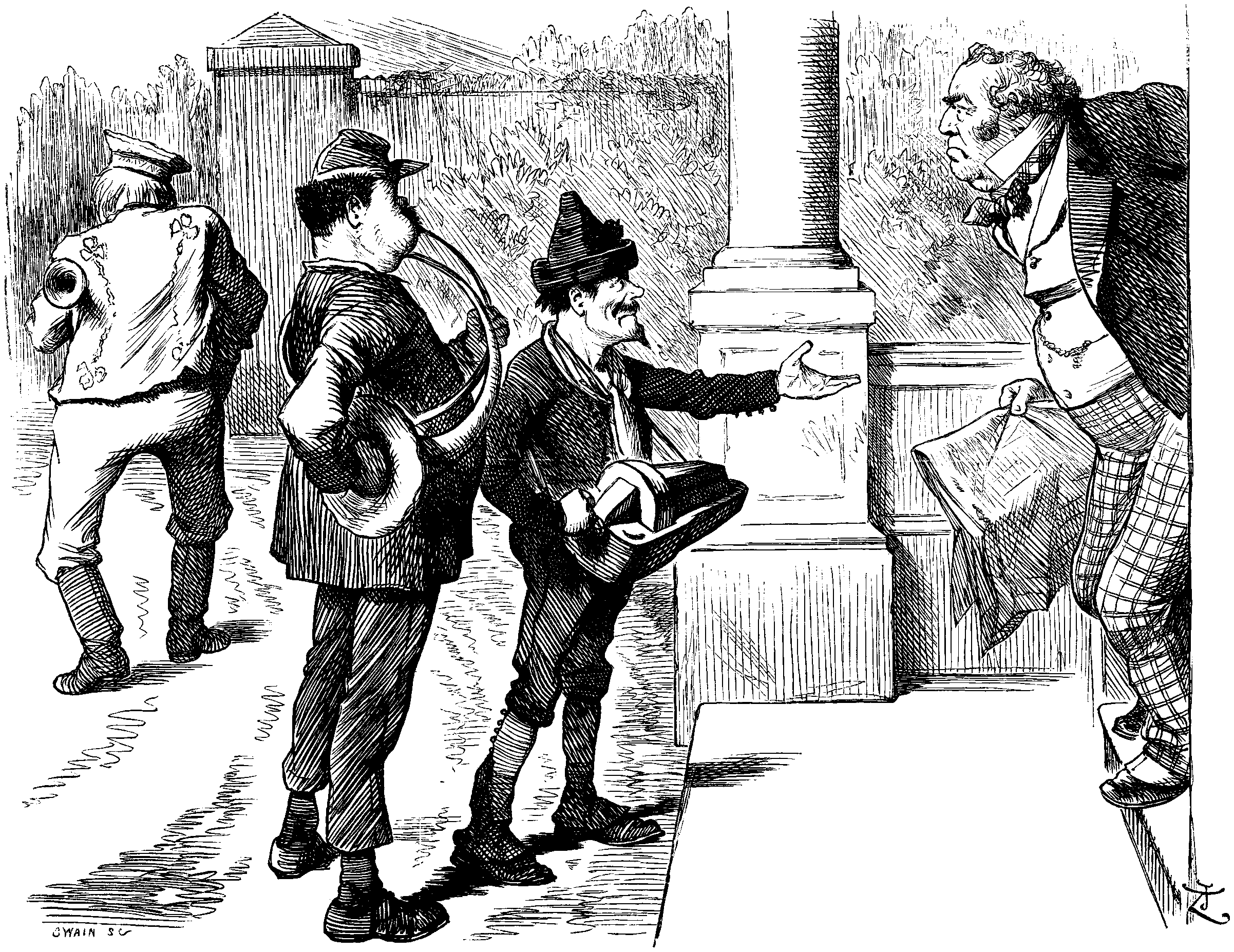 France and Portugal beg at John Bull's door.
