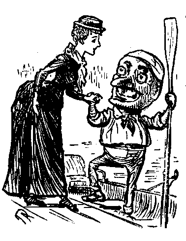 Woman and Youth with Oar