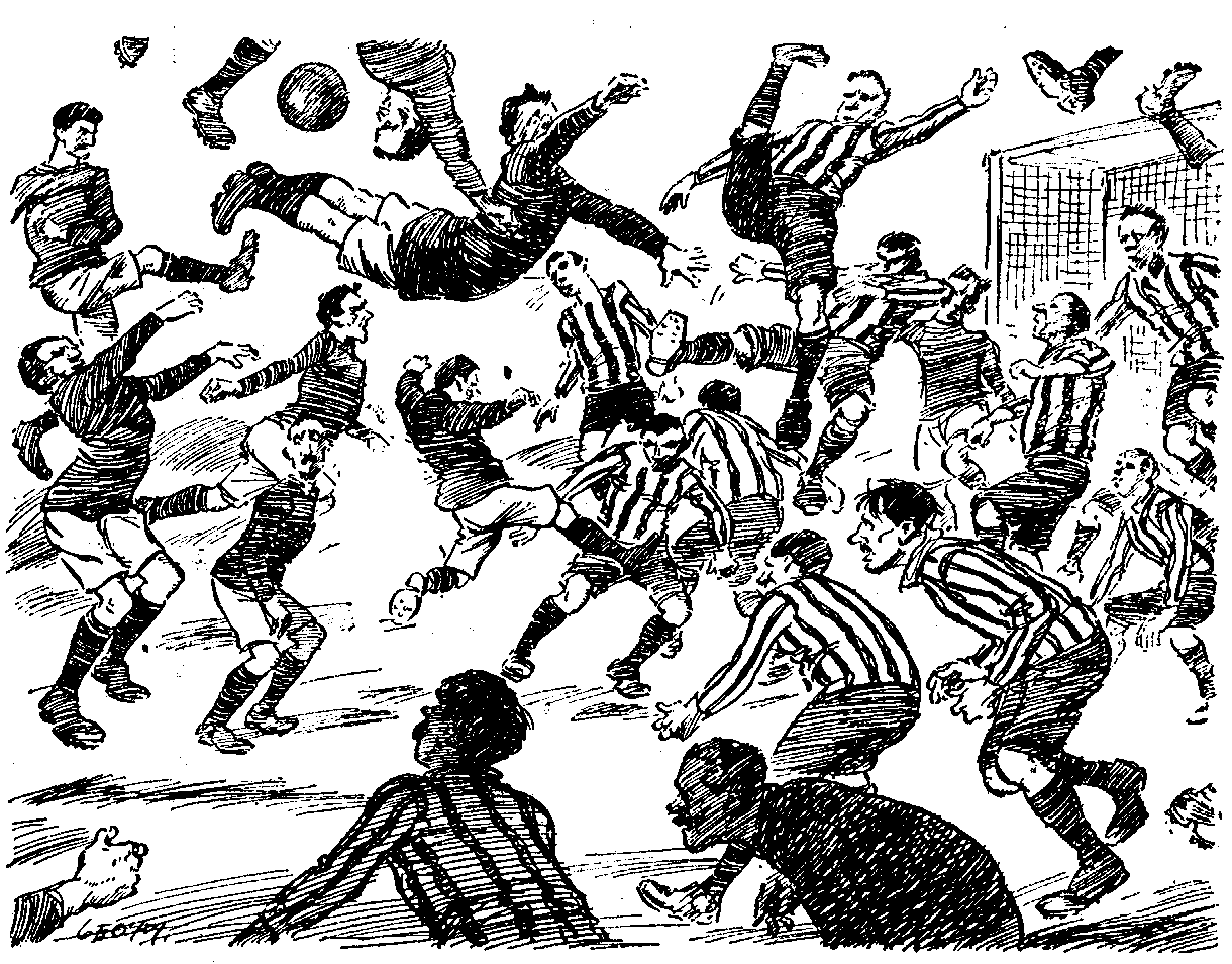 IMPRESSION OF A FOOTBALL MATCH