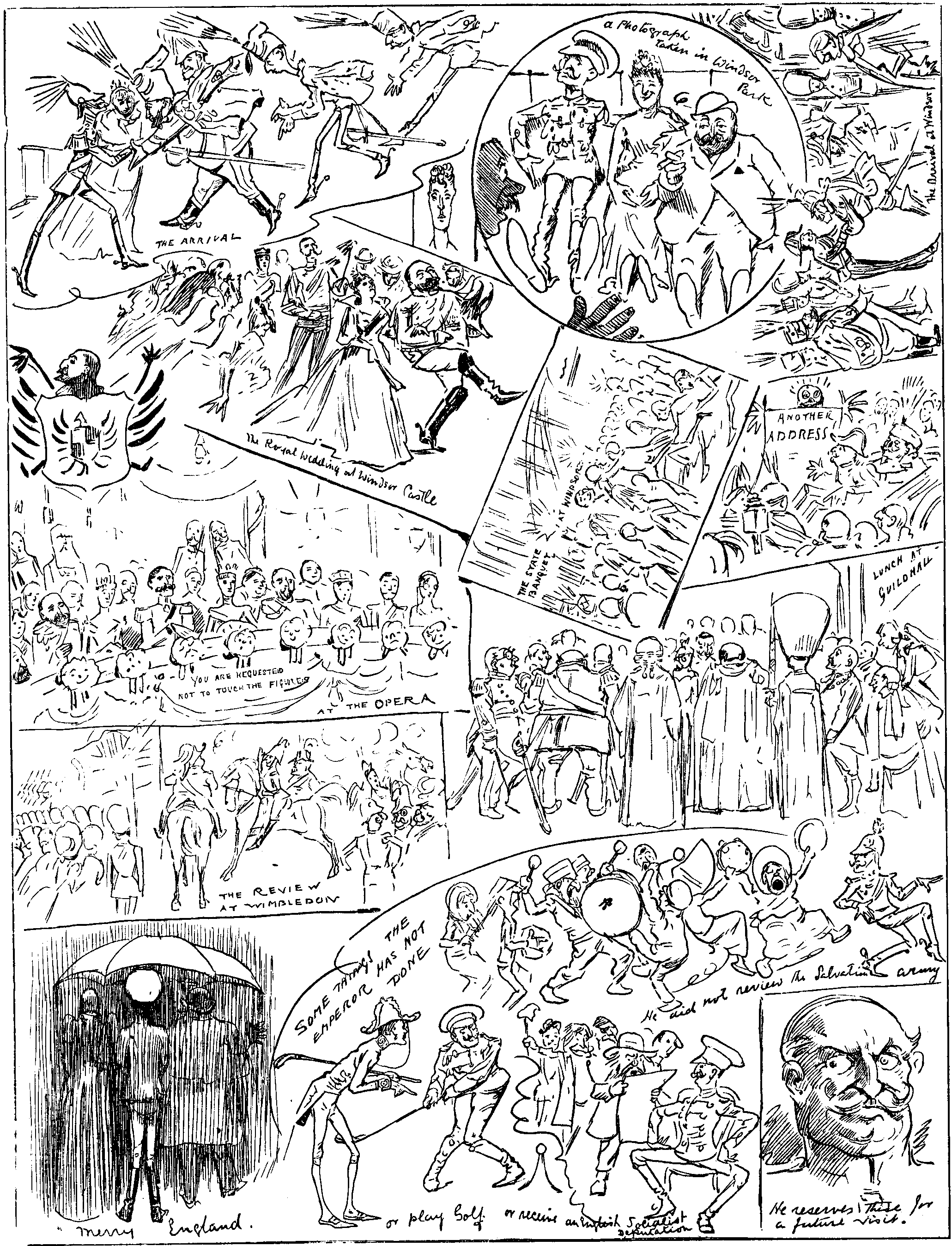 THE GERMAN EMPEROR'S VISIT.