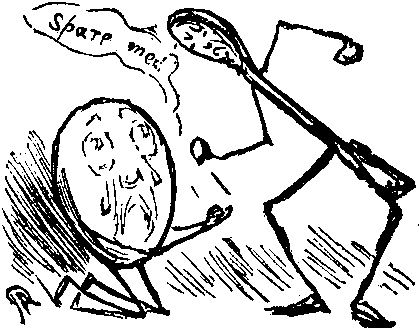 Spoon threatens egg