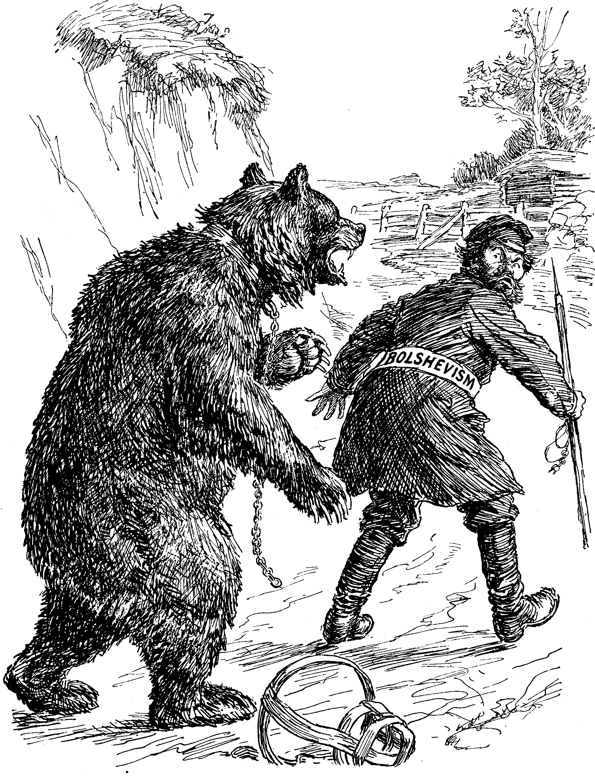 THE BEAR TURNS.