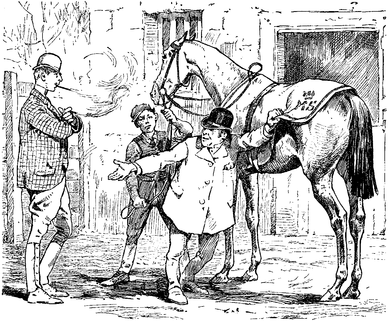 THE TRAINER INFORMS HIS LORDSHIP THAT HIS NEW PURCHASE 'WILL TAKE A LOT OF BEATING,'