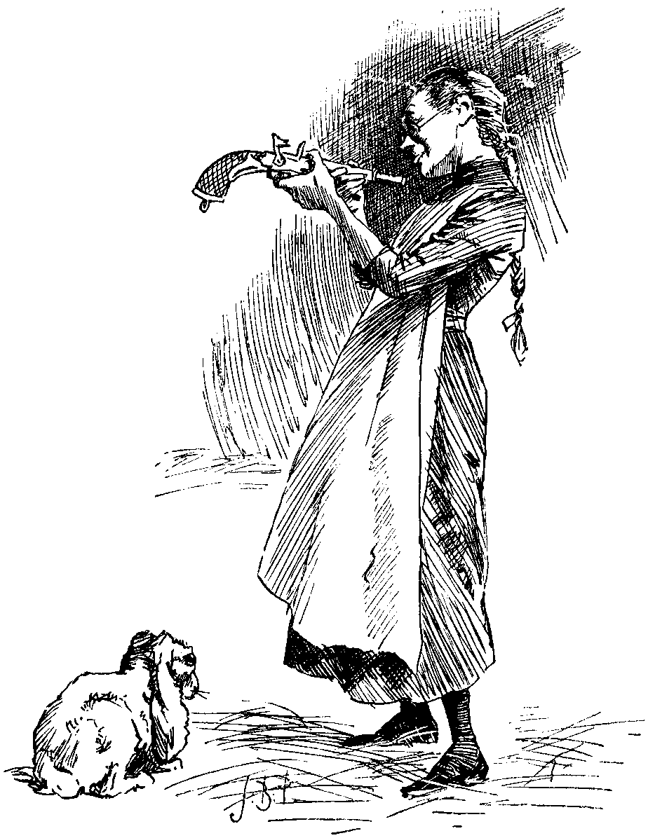 Hedvig with the pistol.