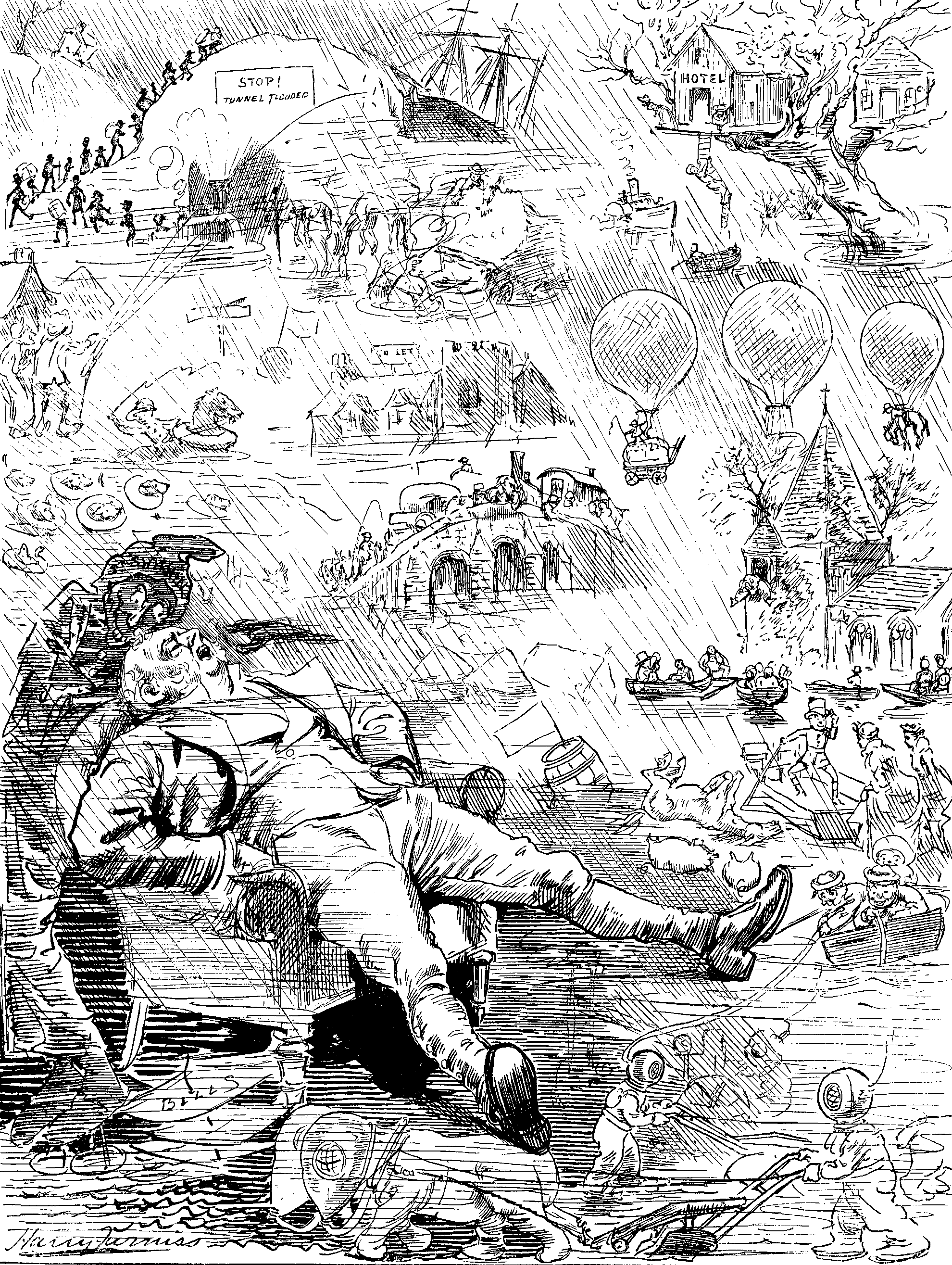 The Floods. A Farmer's Dream.