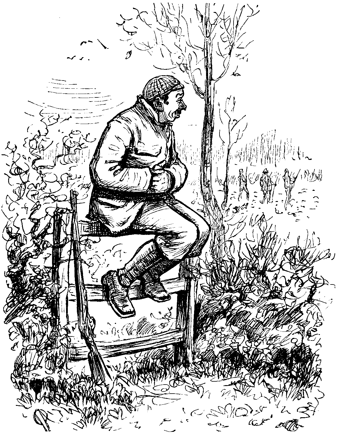 JONES, SHOOTING IN NEW BOOTS.