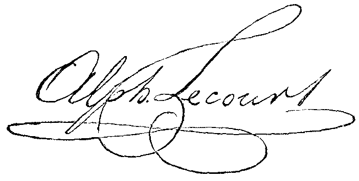 A signature of Alph. Lecourt.