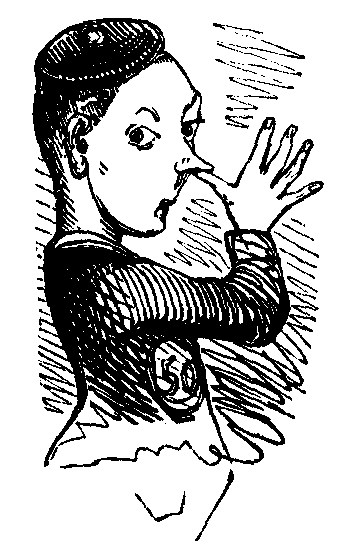 A man thumbing his nose