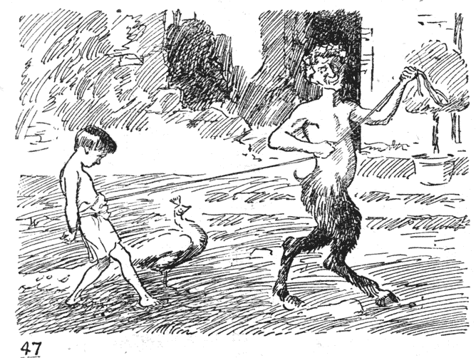 'COME ALONG, YOU LITTLE IMP! I'LL LEARN YOU TO MAKE FUN OF MY TROUSERS.