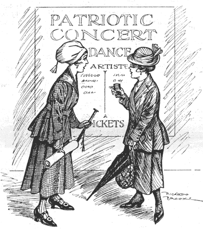 NO, DEAR, I'M AFRAID WE SHAN'T BE AT THE DANCE TO-NIGHT.