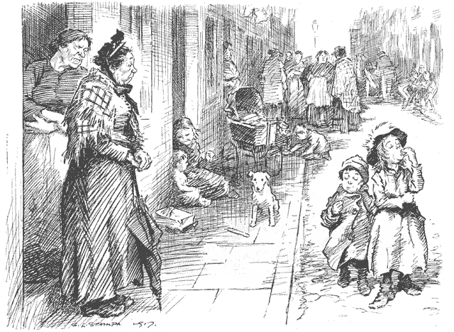 I WON'T 'ARF GIVE 'ER SOMEFINK WHEN I SEE 'ER—LEARNIN' 'ER BLOOMIN' KIDS TO SWANK PAST