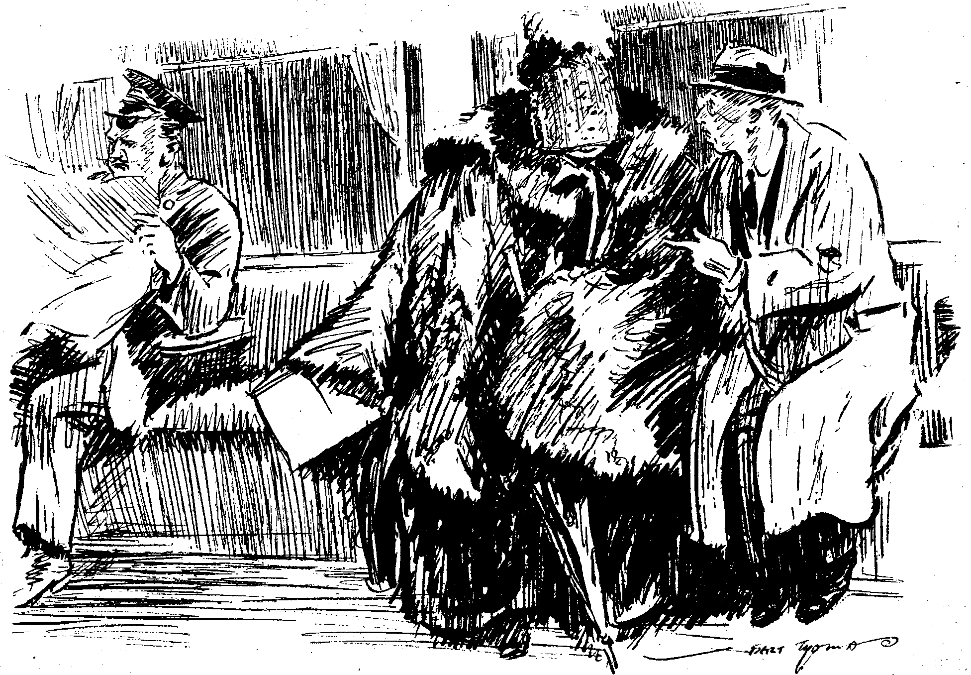EXCUSE ME WOULD YOU MIND TREADING—ACCIDENTAL-LIKE—ON THAT MAN'S TOES? HE USED TO BE MY SERGEANT-MAJOR.