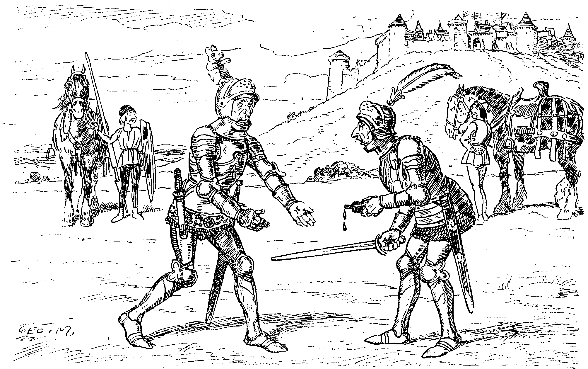 BEFORE THE COMBAT.