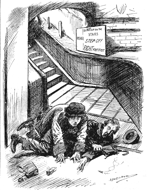 'Oh, George we must have stepped off with the wrong foot!'