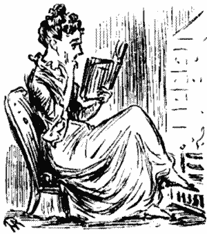 reading a book