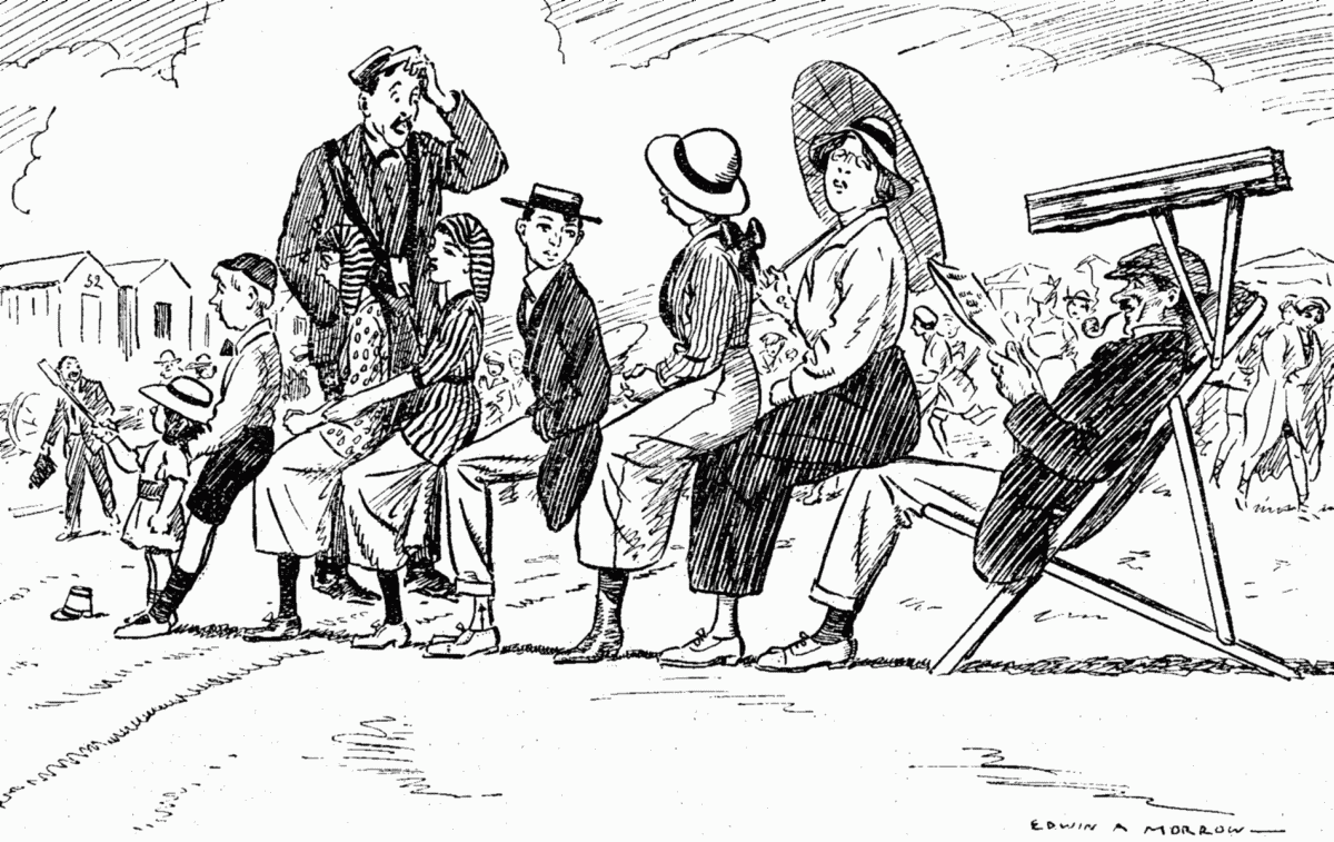 FINANCIAL STRINGENCY AT THE SEASIDE; A GOOD PENNYWORTH.