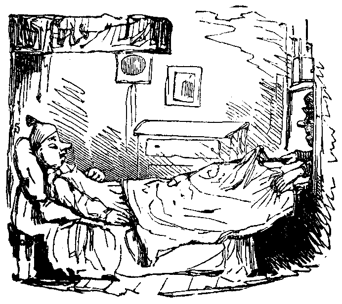 Someone reaches through a window to take a sleeper's bedclothes.