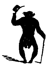 A man tips his hat.