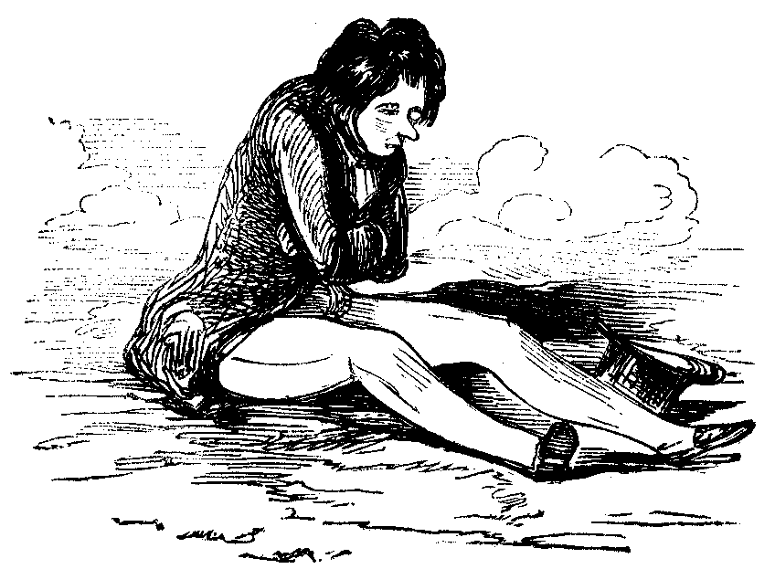 A despondent man sits on the ground.