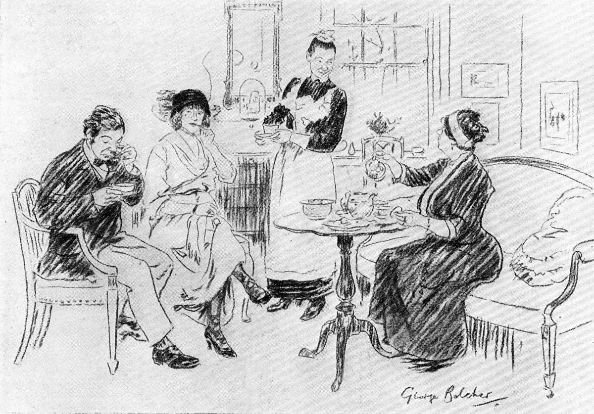 Servant (rebuked for bringing in a dirty cup)