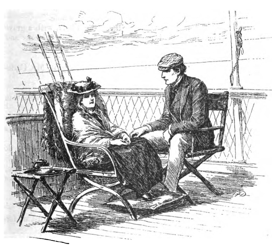 Then he seated himself beside her.