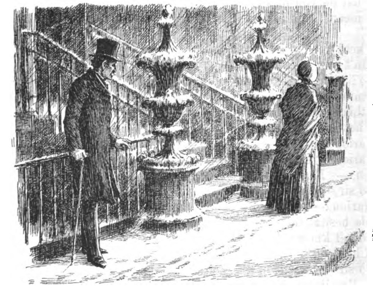 Then he stood and watched her.