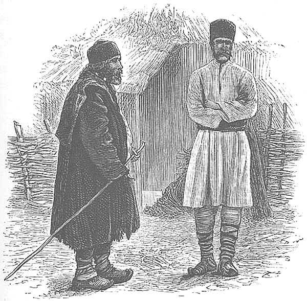 ROUMANIAN PEASANTS IN WORKING DRESS. ROUMANIAN PEASANTS IN WORKING DRESS.