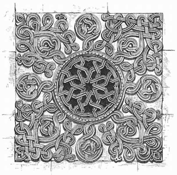 TRACERY ON EXTERNAL SHIELD. TRACERY ON EXTERNAL SHIELD.