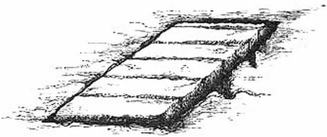 SALT MOUND IN FLOOR OF MINE PRIOR TO BREAKING UP. SALT MOUND IN FLOOR OF MINE PRIOR TO BREAKING UP.