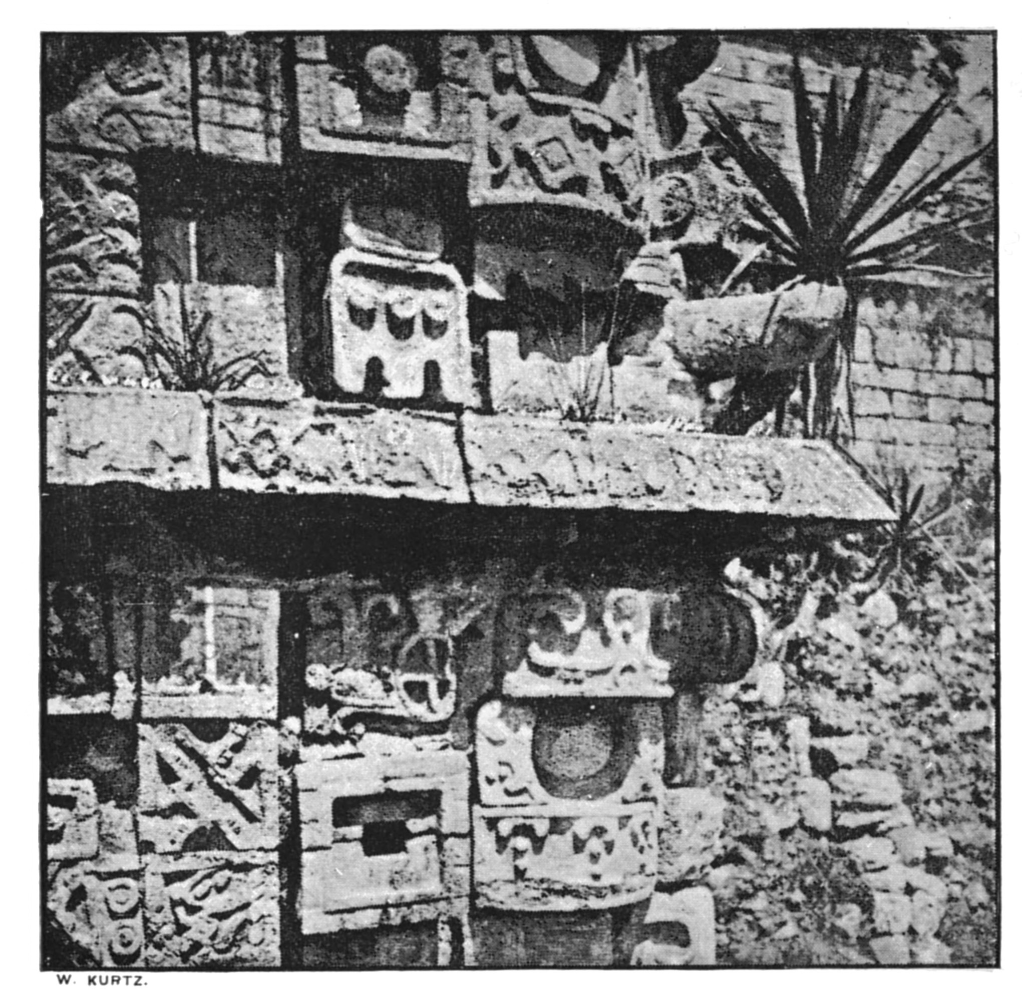 Cornice of the Sanctuary at Uxmal Cornice of the Sanctuary at Uxmal
