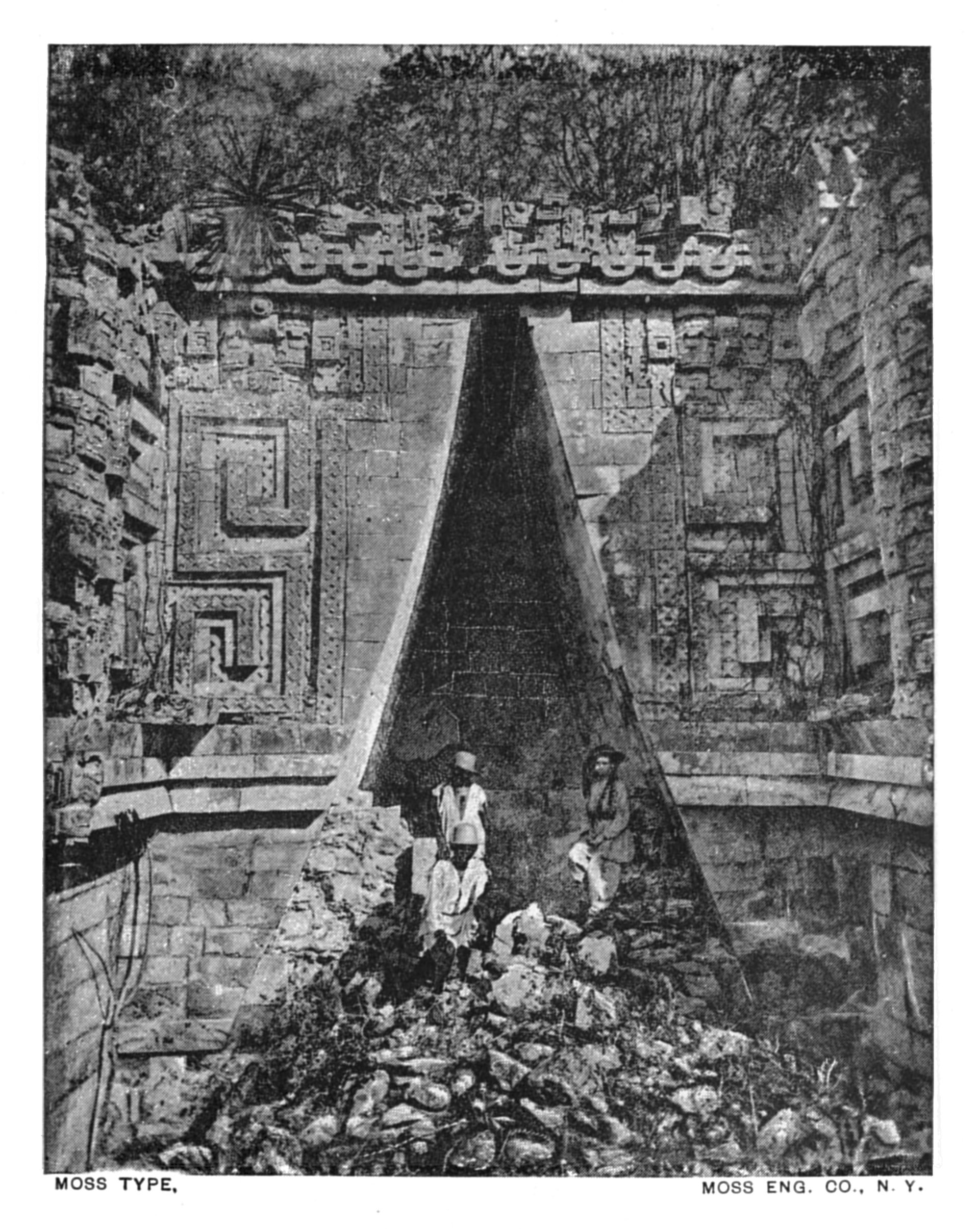 Local people in carved doorway - not mentioned in the List of Illustrations Local people in carved doorway - not mentioned in the List of Illustrations