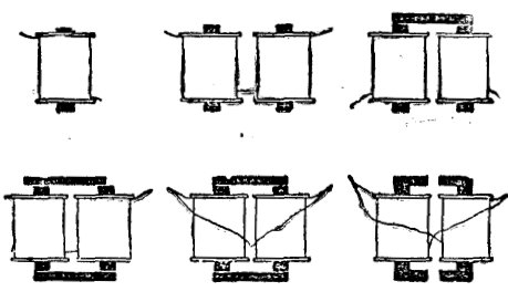 FIG. 56 FIG. 56.—ELECTROMAGNETS OF RELAY, AND THEIR EFFECTS.