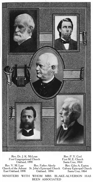 Ministers with whom Mrs. Blake-Alverson has been associated Ministers with whom Mrs. Blake-Alverson has been associated