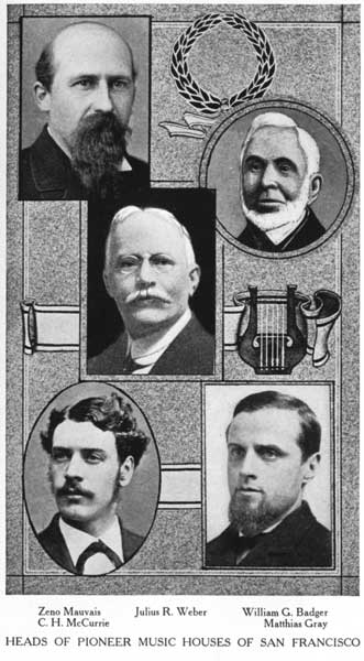 Heads of pioneer music houses of San Francisco Heads of pioneer music houses of San Francisco