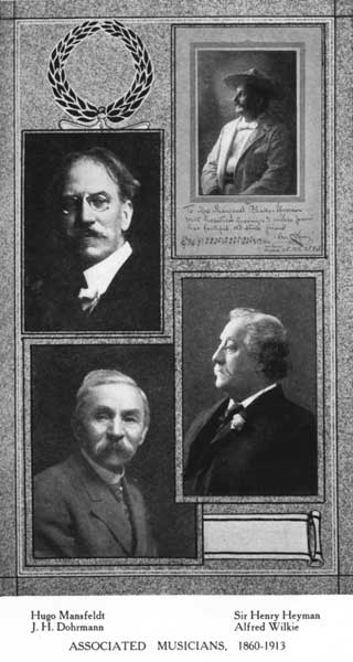 Associated Musicians, 1860-1913 Associated musicians, 1860-1913