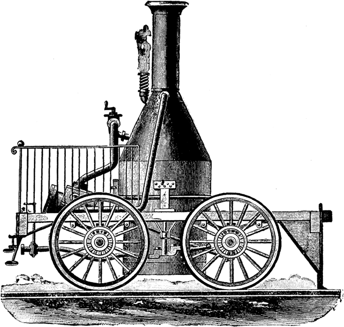 THE "BEST FRIEND," FIRST LOCOMOTIVE BUILT IN AMERICA. BUILT BY PETER COOPER.