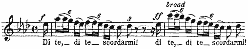 Di te, di te scordarmi! Di te, di te scordarmi!