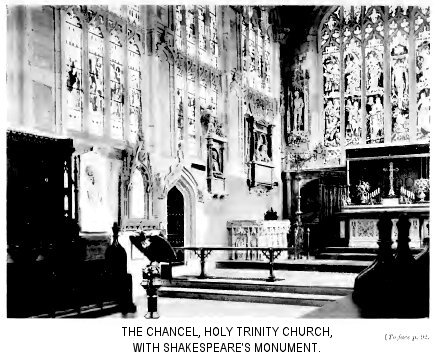 The Chancel, Holy Trinity Church, with Shakespeare’s Monument