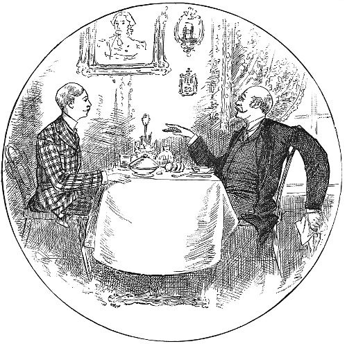 Frontispiece Uncle George and his nephew at breakfast