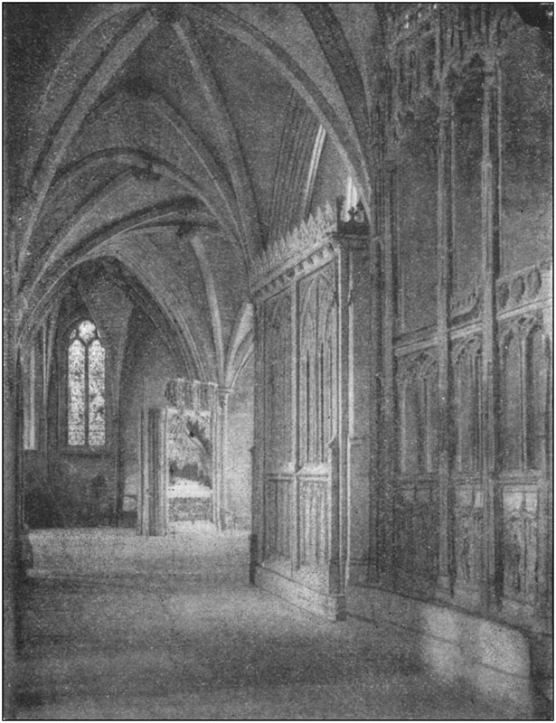The North Choir Aisle and St. Edmund's Chapel.