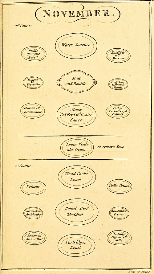 November menu