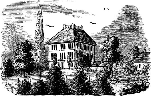 NAVAL HOSPITAL. Erected in 1836. Wing added in 1865.