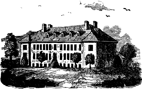 OLD MARINE HOSPITAL. Fronting toward the water. Erected in 1827, and in 1857 converted into a schoolhouse for the Hawthorne School.