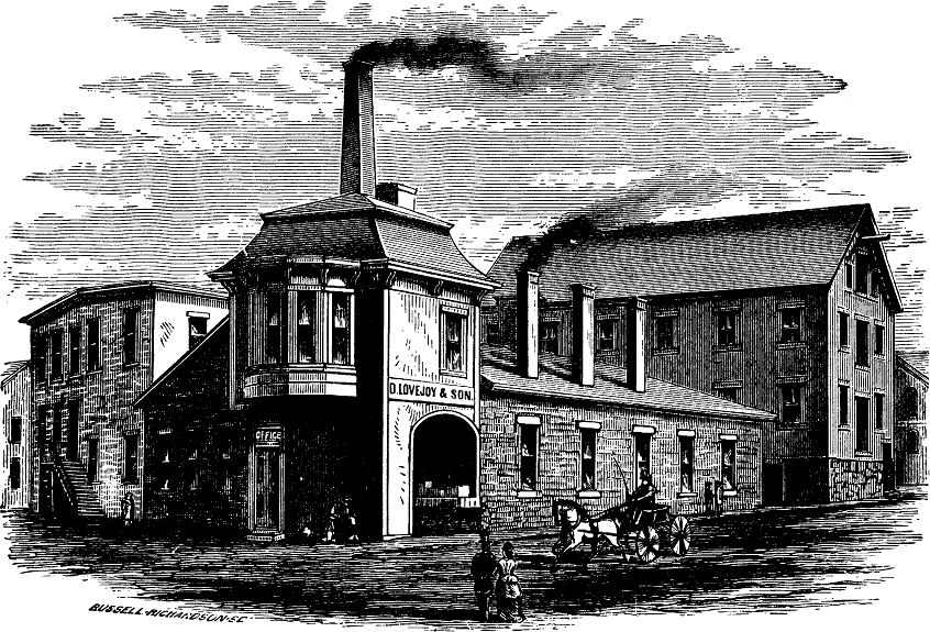 DANIEL LOVEJOY AND SON'S MACHINE KNIFE WORKS.
