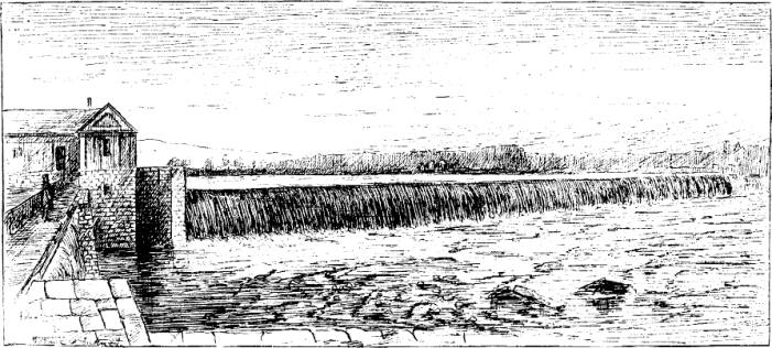 THE DAM AS IT APPEARED IN 1843.