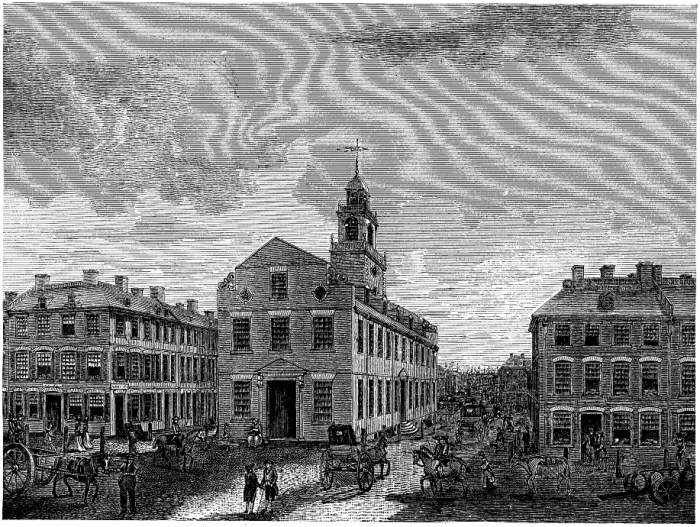 OLD STATE HOUSE IN 1793.