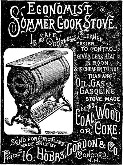 ECONOMIST SUMMER COOK STOVE